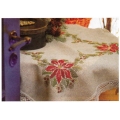 TOVAGLIE NATALIZIE PRESTAMPATE CON MATERIALE CM. 80x80 - 100% COT.